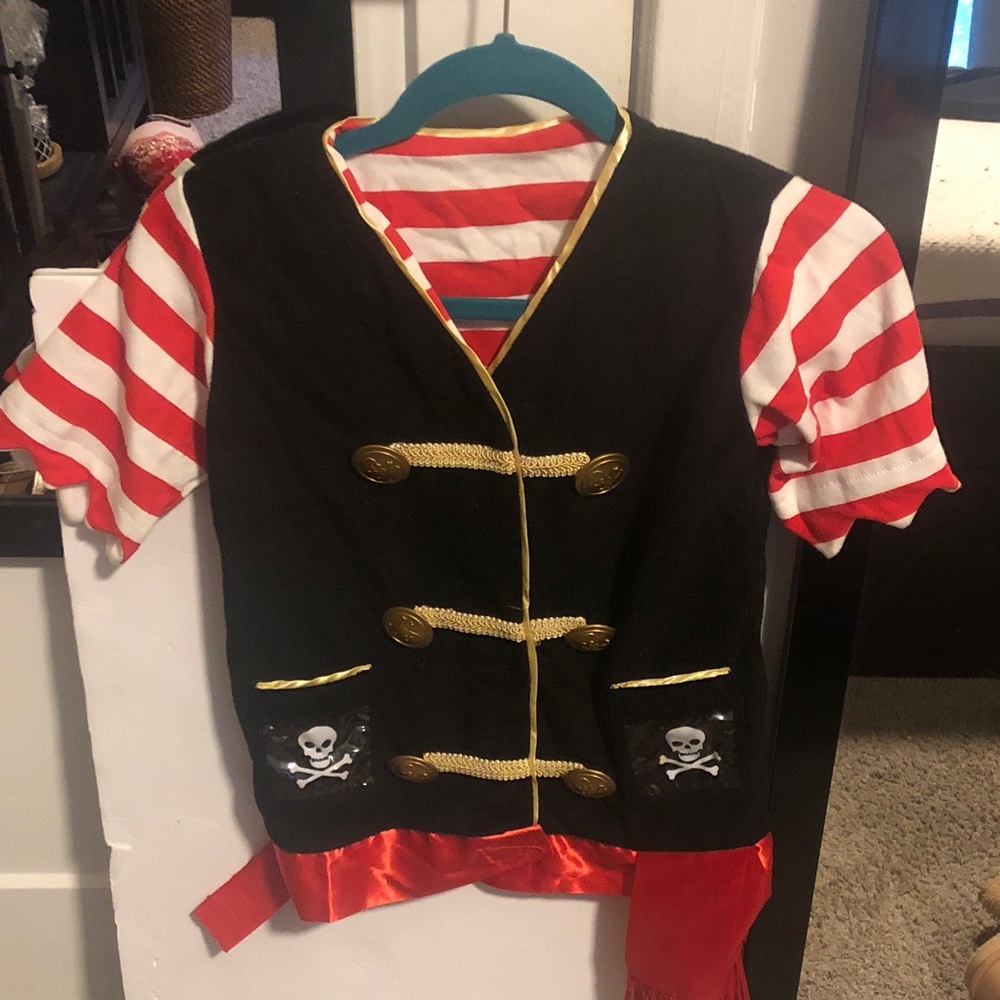 Pirate Adventure Kids Costume - Black and Red